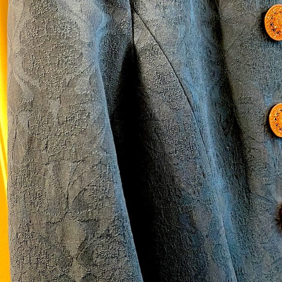 Versace double-buttoned mid-thigh length wool coat size 4 - Picture 6 of 16